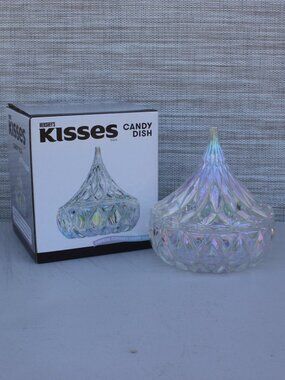 Godinger Hershey Kiss Crystal Candy Dish Iridescent
